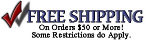 Free Shipping on Orders $50 or More!