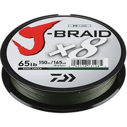 Daiwa J-Braid Dark Green 165yds