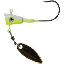 Crappie Magnet 1/8oz Fin Spin Jigheads 3pk