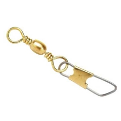 Eagle Claw Barrel Swivel w/Safety Snap